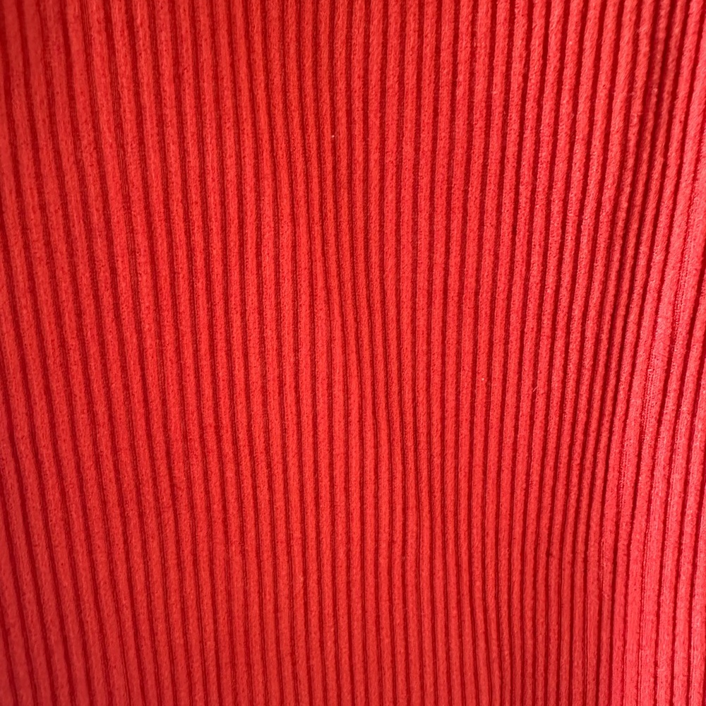 Red Ribbed Bodysuit - Picture 3 of 3